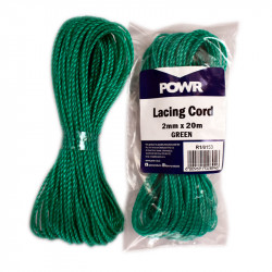 POWR Lacing Cord Green 2mm X 20m