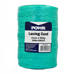 POWR Lacing Cord Green 2mm X 500g
