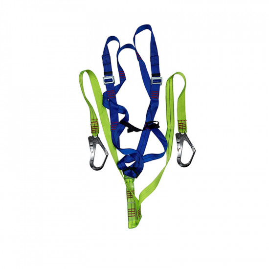 Pioneer Safety Harness Double Lanyard & Scaffold Hooks Comfort Padding