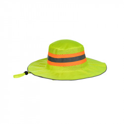 Hat Bush Hat Orange Reflective Tape Lime H013