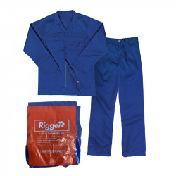 RIGGER Conti Suit Poly Cotton Royal Blue - Size 38