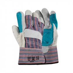 Pioneer Safety C&y Stripped Green Chrome Leather Glove