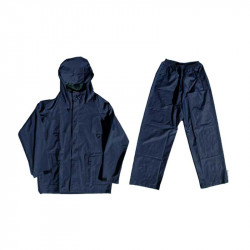 Pioneer Safety Rubberized Rain Suit Navy 2 Piece - L