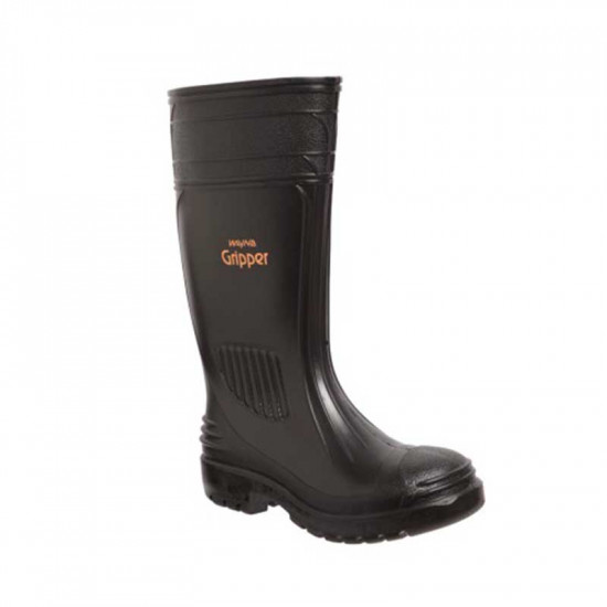 WAYNE Gumboot Gripper Knee Lenght Black Stc Size 11 F1210 WAYNE Gumboot Gripper Knee Lenght Black Stc Size 11 F1210