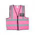 Pioneer Safety Vests Reflective Zip Id Pocket Pink - Xl