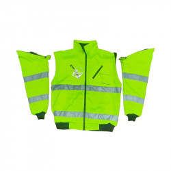 Pioneer Safety Bunny Jacket Detachable Sleeves Lime - S