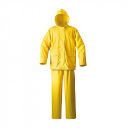 Pioneer Safety Rubberized Rain Suit Yellow 2 Piece - M