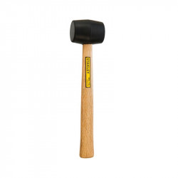 STANLEY Hammer Mallet Rubber 610gr Wood Hndl Stht57528-8