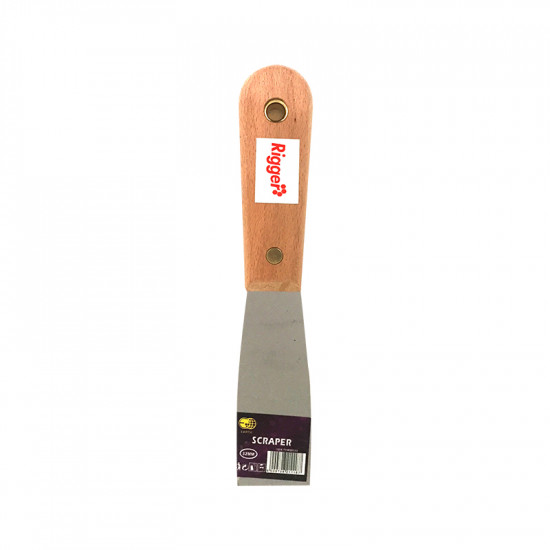 RIGGER Paint Scraper 32mm Wood Handle RIGGER Paint Scraper 32mm Wood Handle