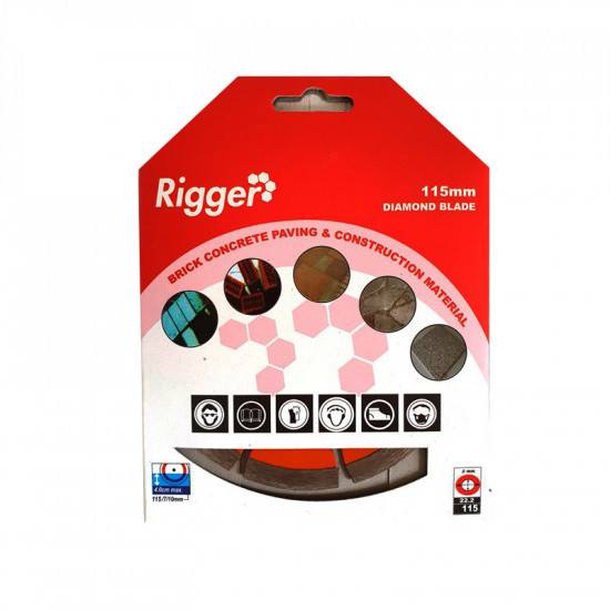 RIGGER Diamond Cutting Blade Diy 115mm Segmented RIGGER Diamond Cutting Blade Diy 115mm Segmented