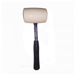 RIGGER Hammer Mallet Rubber Steel Shaft 700g White