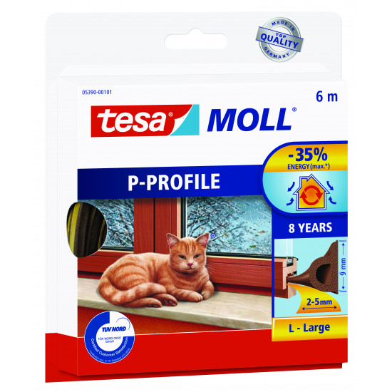 TESA Moll P-profile 6mx9mm Brown TESA Moll P-profile 6mx9mm Brown