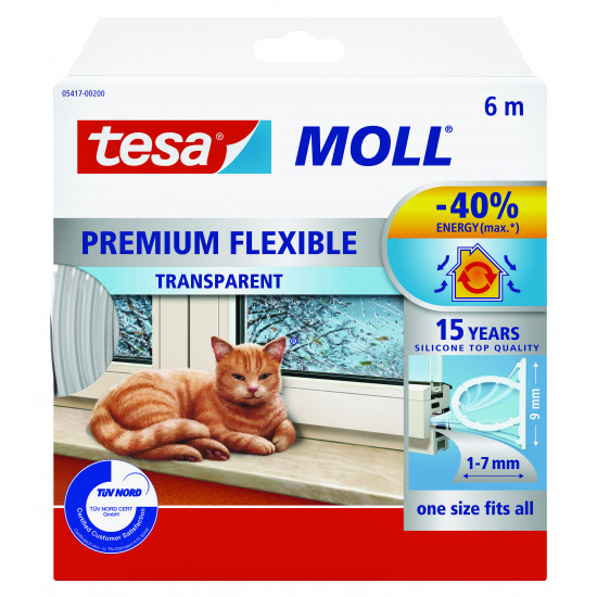 TESA Moll Premium Flexible 6mx9mm Transparent TESA Moll Premium Flexible 6mx9mm Transparent