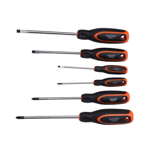 6pc Screwdriver Set Soft Handle 6pc Screwdriver Set Soft Handle