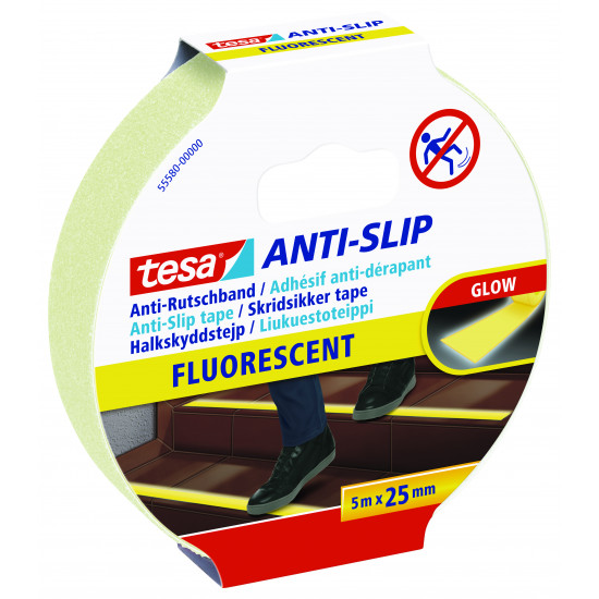 TESA Anti-slip Tape 5mx25mm Day Glow (ip 6) TESA Anti-slip Tape 5mx25mm Day Glow (ip 6)