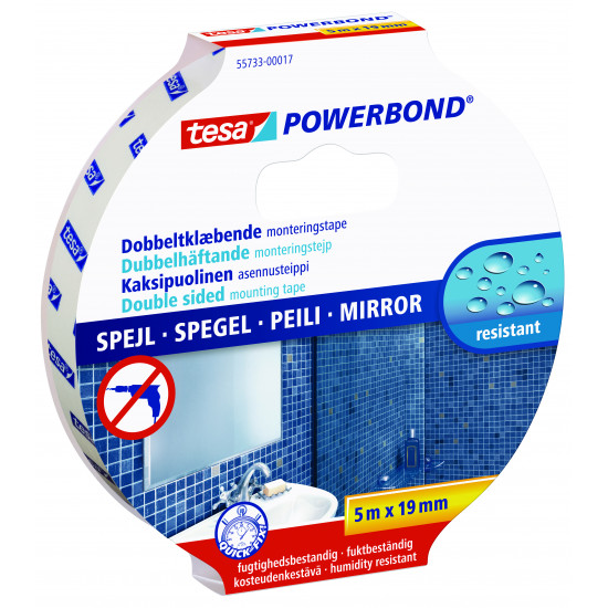 TESA Powerbond Mirror 5mx19mm (ip 10) TESA Powerbond Mirror 5mx19mm (ip 10)