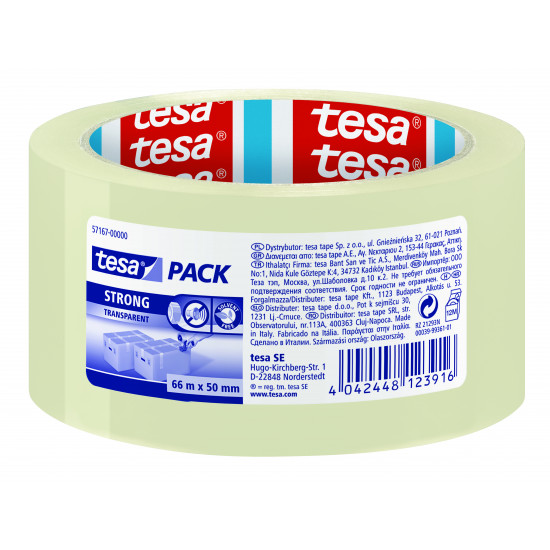 TESA Pack Strong Pp 66mx50mm Transparent (ip 6) TESA Pack Strong Pp 66mx50mm Transparent (ip 6)