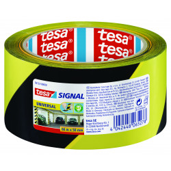 TESA Marking Tape Universal 66mx50mm Yellow-black (ip 6)