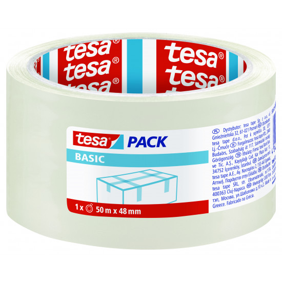 TESA Pack Basic 50mx48mm Transparent (ip 6)