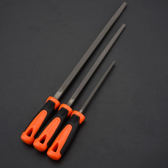 8 Inch (200mm) Square Second Cut File With Soft Handle