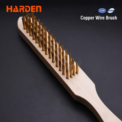 4 Row Steel Brush With Wood H&le