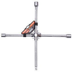 18 Inch Wheel Spanner Cross Type 17-19-21mm & 1/2 Inch
