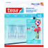 TESA Adhesive Hooks- Transparent Surface Large 2 Hooks/ 3 Strips (ip 8)
