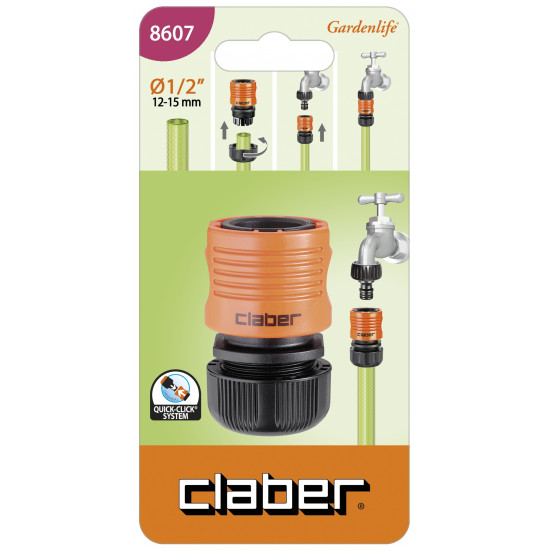 1/2 Inch Click Connector (carded) 1/2 Inch Click Connector (carded)