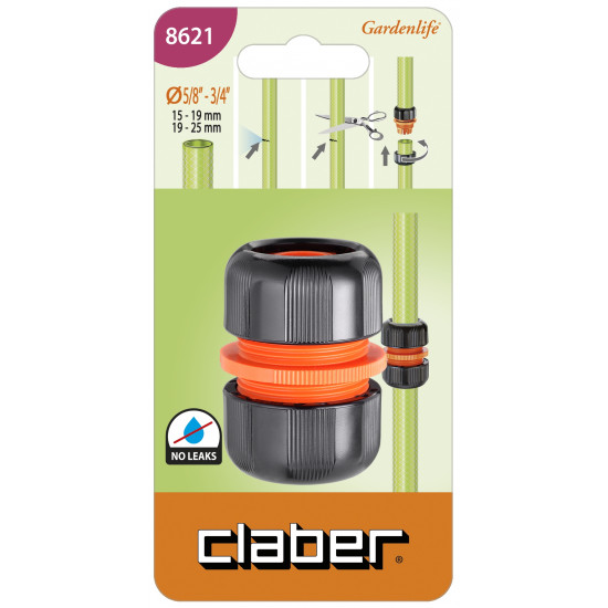 3/4 Inch Hose Mender (carded) 3/4 Inch Hose Mender (carded)