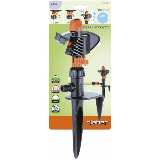 Pulsating Sprinkler On Plastic Spike 397m2 Max Pulsating Sprinkler On Plastic Spike 397m2 Max