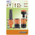 Set 5pce Adjustable Spray Nozzle With Tap Connector, 1/2 Inch Click Connectors