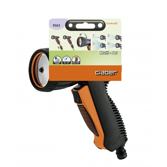 Multi-jet Spray Pistol With Adjustable Nozzle & Flow Regulation Multi-jet Spray Pistol With Adjustable Nozzle & Flow Regulation