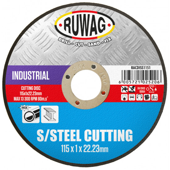 115x1mm Industrial S/steel Abrasive Disc 5 Pack 115x1mm Industrial S/steel Abrasive Disc 5 Pack