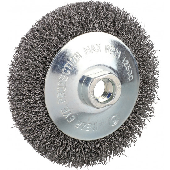 115mm Crimped Bevel Wire Brush M14x2 115mm Crimped Bevel Wire Brush M14x2