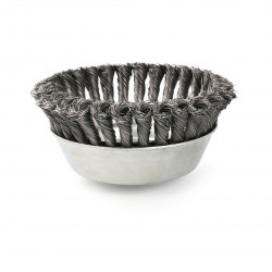 150mm Steel Knotted Wire Cup Brush M14x2 0.5mm