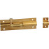 Barrel Bolt Brass Plated Straight 100mm (1)