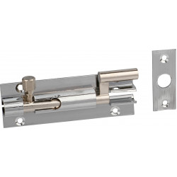Barrel Bolt Chrome Plated Neck 100mm (1)