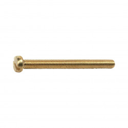 Machine Screw Brass Cheese Head Slotted 4x20mm (5)