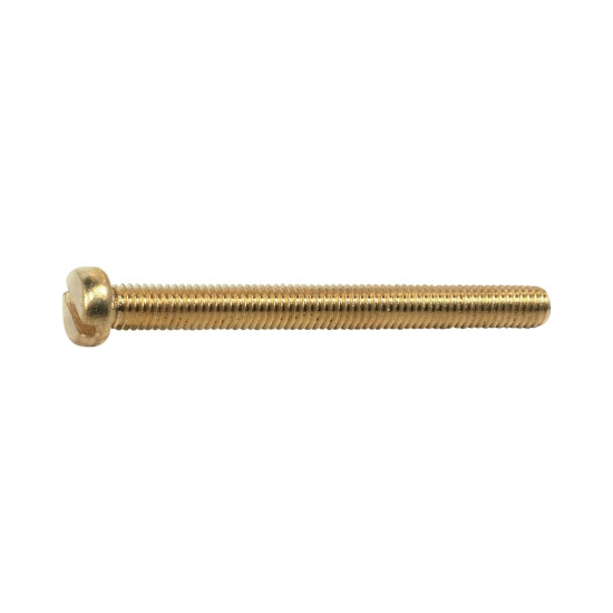 Machine Screw Brass Cheese Head Slotted 6x20mm (5) Machine Screw Brass Cheese Head Slotted 6x20mm (5)