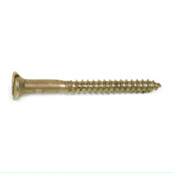 Solid Brass Wood Screw 4x20mm (10)