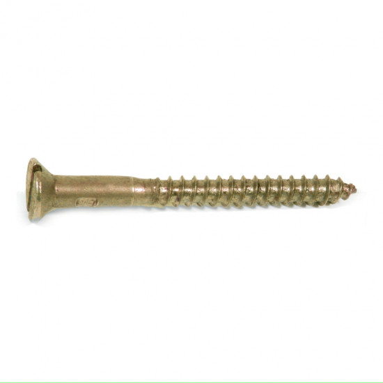 Solid Brass Wood Screw 4x50mm (10)