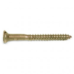 Solid Brass Wood Screw 5x40mm (10)