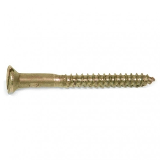 Solid Brass Wood Screw 5x40mm (10) Solid Brass Wood Screw 5x40mm (10)