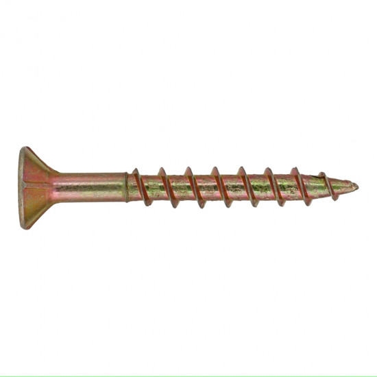 Chipboard Screw Yellow Passivated 5x100mm (100) Chipboard Screw Yellow Passivated 5x100mm (100)