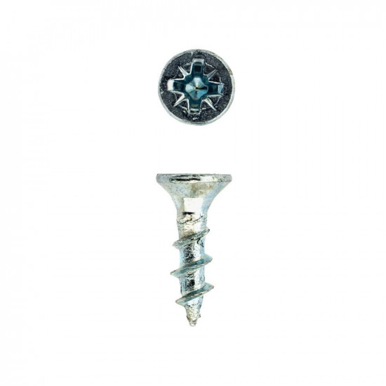 Chipboard Screw Zinc Plated - Silver 4x16mm (100) Chipboard Screw Zinc Plated - Silver 4x16mm (100)