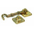 Cabin Hook Brass Plated 75mm (1)