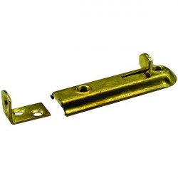 Flush Bolt Brass Plated 75mm (1)