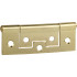 Flush Hinge Brass Plated 75mm (2)