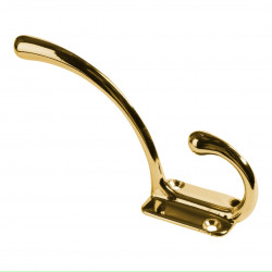 Hat & Coat Hook Brass Plated (1)