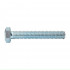 Mild Steel Set Screw & Nut Zinc Plated 10x60mm (10)